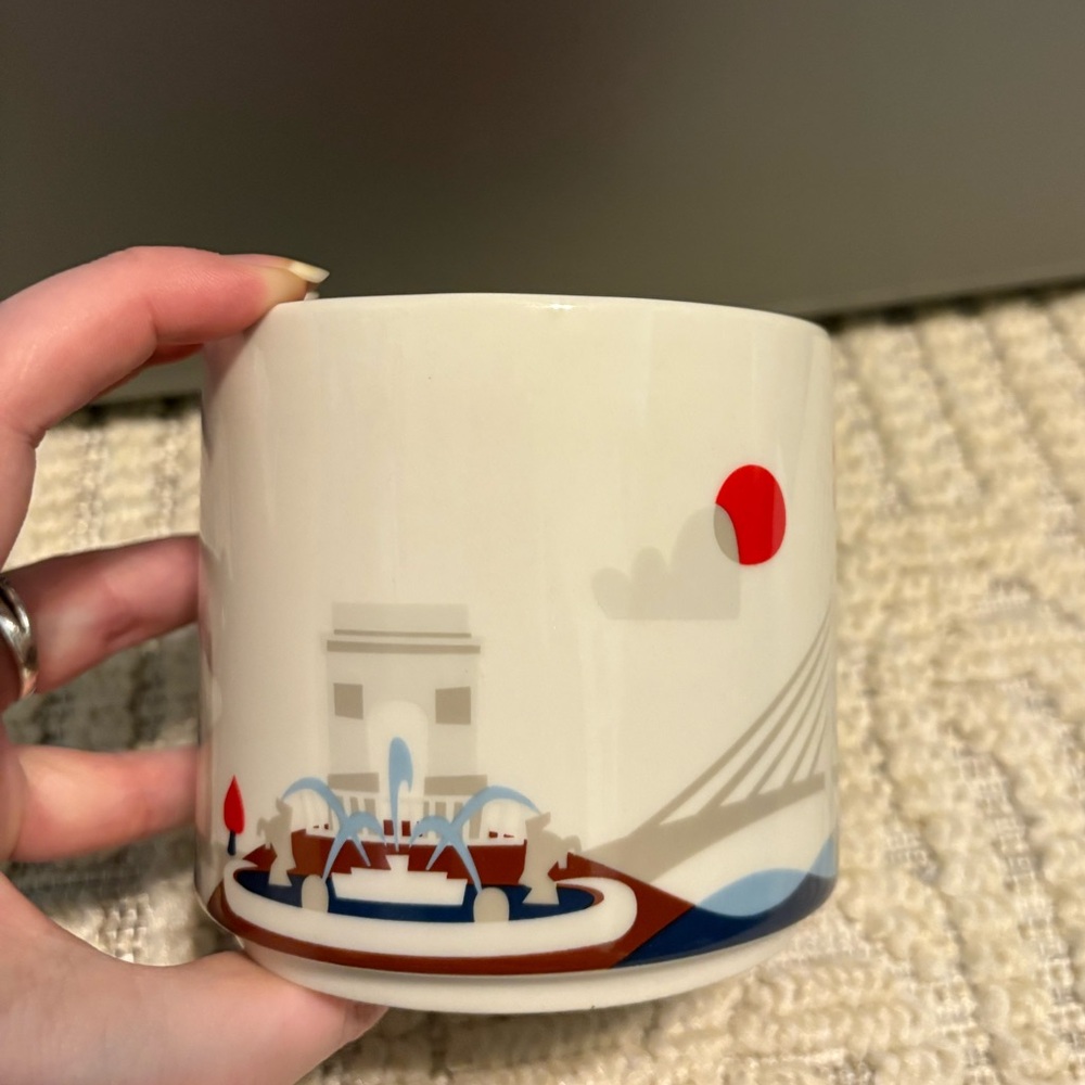 Starbucks Kansas City You Are Here Collection Themed Coffee Mug 2016 Red&White - Picture 5 of 8